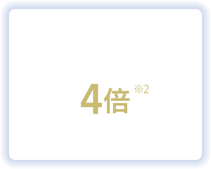 外食の利用ならポイント付与4倍※2