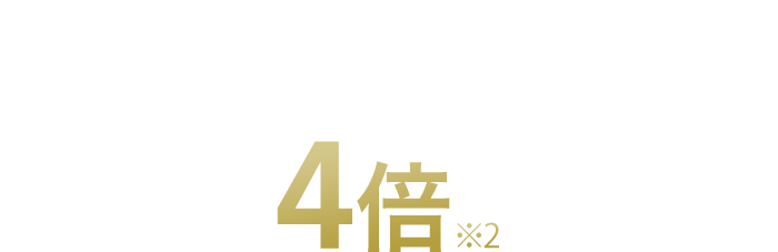 分割・リボショッピング利用でポイント付与4倍※2